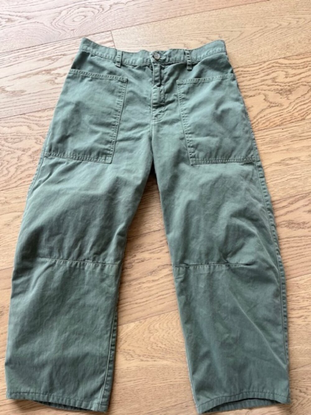 Velvet by Graham and Spencer - Brylie Curved  Pants - Army Green - Size 8